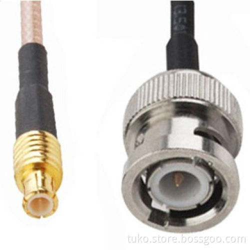 Antenna cable BNC male to MCX with RG178